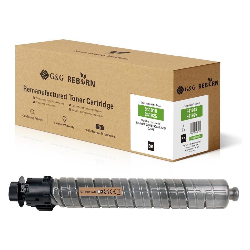 G&G Reborn-Toner kompatibel mit Ricoh 841925 BK (BK) (21962)