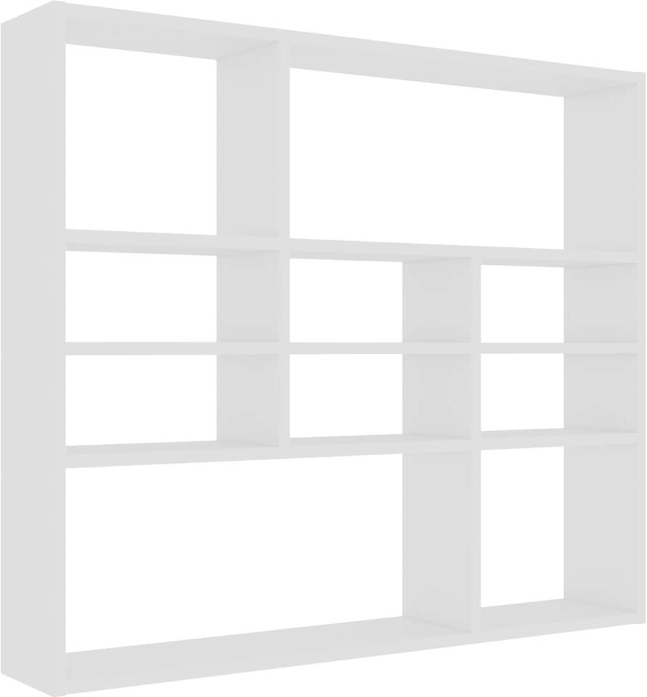 vidaXL Étagère murale Blanc 90x16x78 cm Bois d’ingénierie