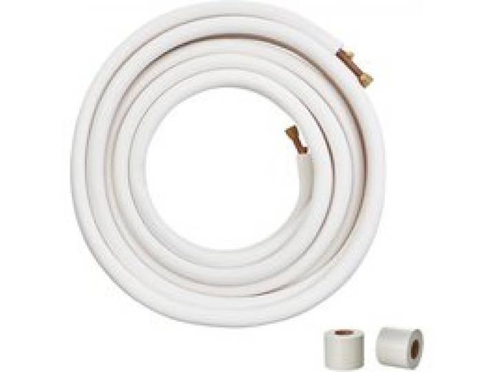 VEVOR 15240 mm Mini-Split-Leitungssatz 9,53 mm und 15,875 mm AD Kupferrohre und dreischichtige Isolierung für Mini-Split-Klimaanlagen-Kältemittel- oder Wärmepumpengeräte und HVAC mit Wickelstreifen.
