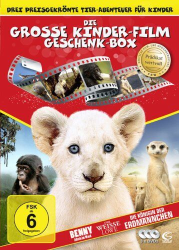 Michael Swan - Die große Kinderfilm-Geschenk-Box mit drei preisgekrönten Tier-Abenteuern: Der weiße Löwe, Benny - Allein im Wald, Die Königin der Erdmännchen (3 DVDs) - Preis vom 15.10.2026 23:06:25 h