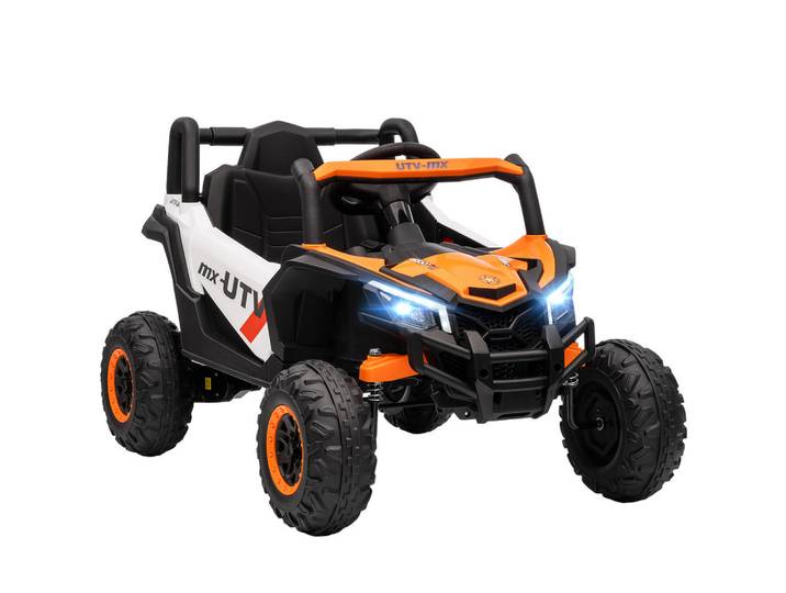 Aiyaplay Kinder-Elektroauto 12V Kinderauto UTV mit 2,4 GHz Fernbedienung, Softstart, Orange, Kunststoff, 61x56x96 cm, unisex, Spielzeug, Kinderfahrzeuge