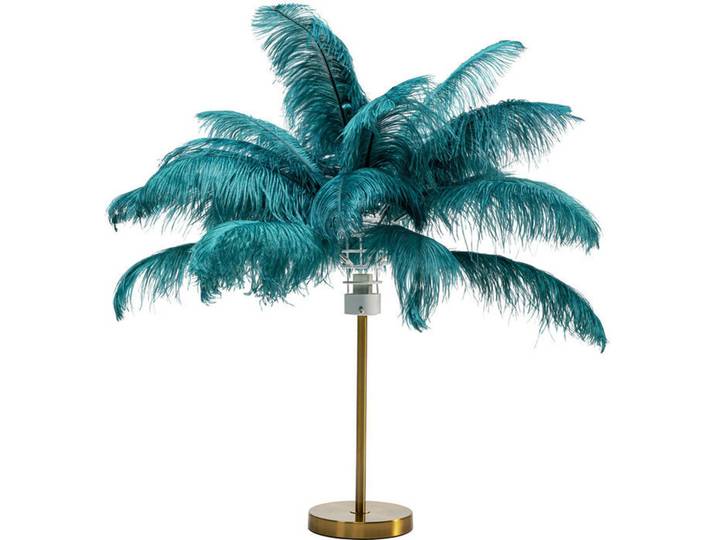 Ambia Home Tischleuchte, Grün, Metall, Federn, 50x60x50 cm, Lampen & Leuchten, Innenbeleuchtung, Tischlampen, Tischlampen