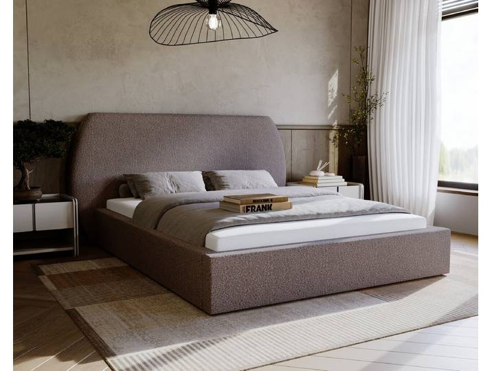 Polsterbett mit Lattenrost 120x200 Blossom - Braun