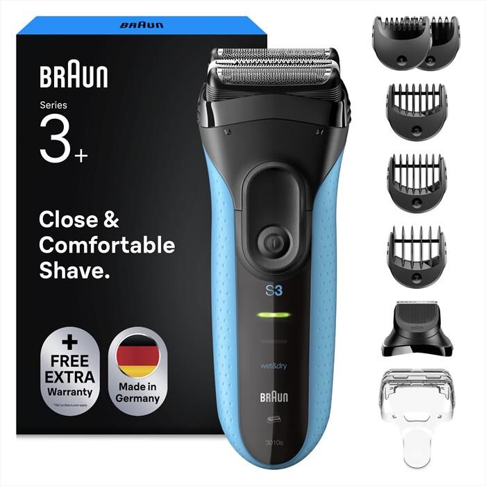Braun Rasoio Shaver 3010bt-blu
