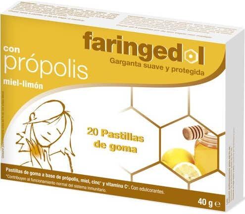 FARINGEDOL miel limón 20 pastillas de goma