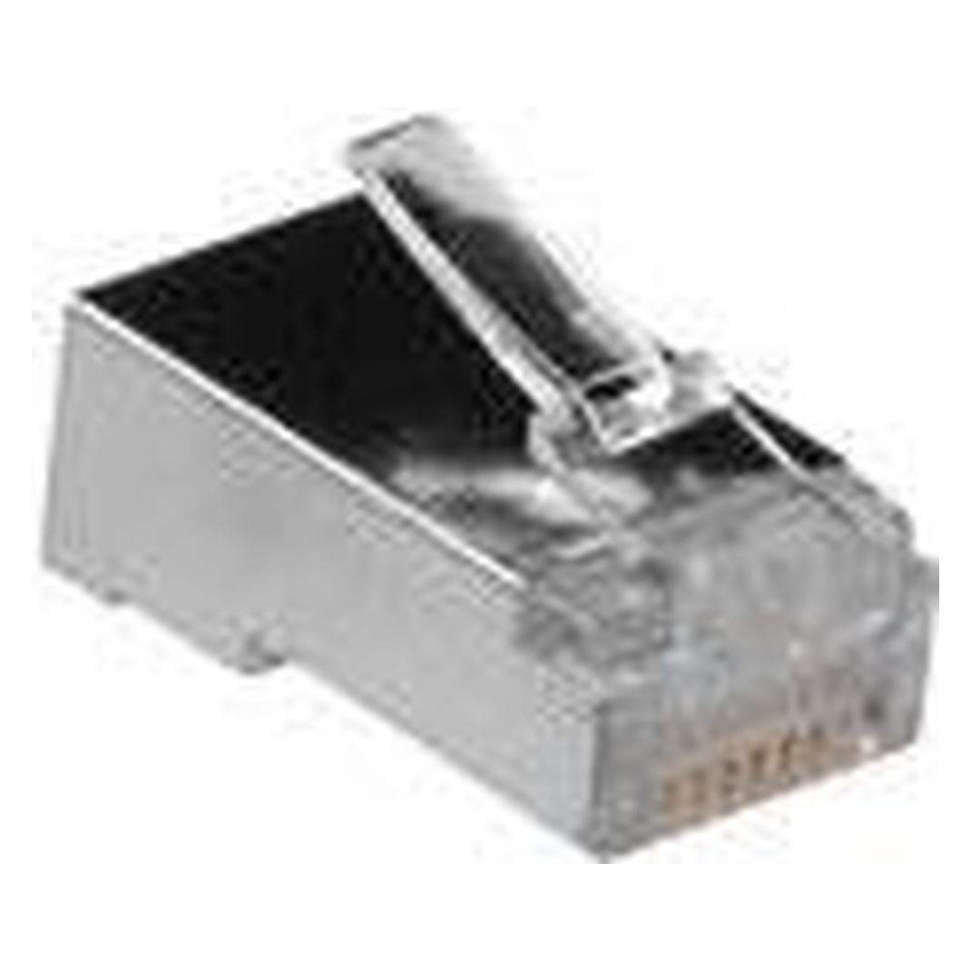 ACT RJ45 (8P/8C) shielded modulaire connector for round cable with stranded conductors. Unit: Bag 25 pcs (TD108A)