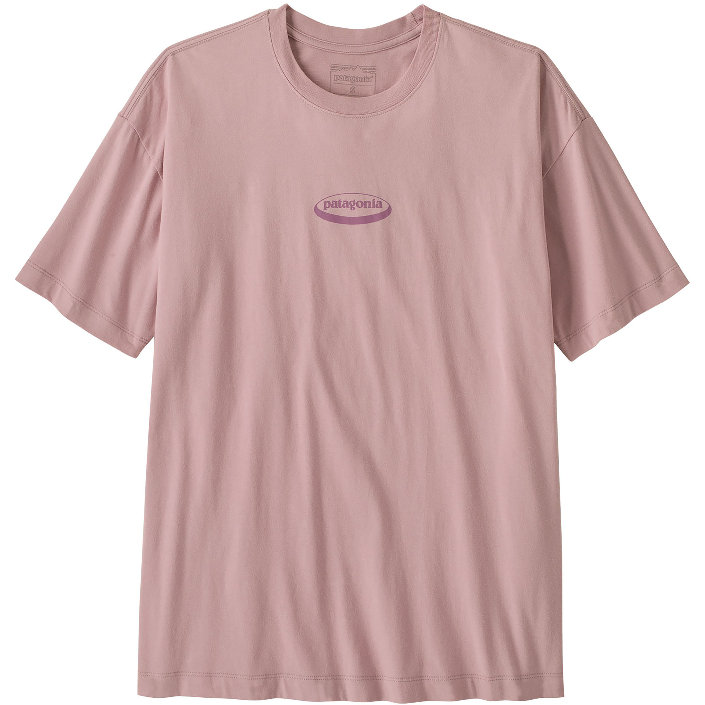 Patagonia 95 Oval Logo Oversized Damen T-Shirts rosa Größe L Lifestyle Hautfreundlich