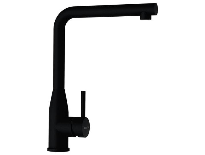 Küchenarmatur, Schwarz, 9.5x32.5x25.3 cm, Metall, Schwenkbarer Auslauf 360°, SCHOCK
