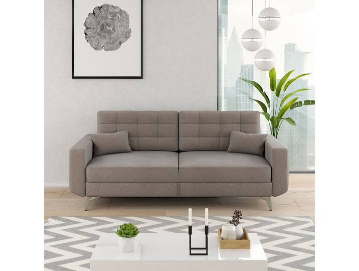 VitaliSpa® Schlafsofa York, Braun, 230 cm, 1 Teile