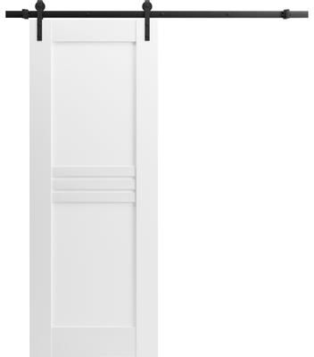 VDomDoors SARTODOORS Mela 7444 White MDF Sliding Barn Door
