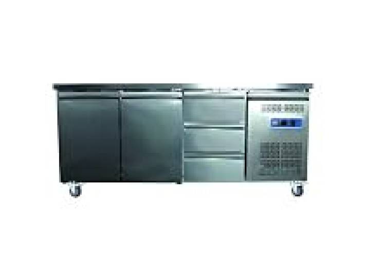 DESSERTE REFRIGEREE INOX CENTRALE -2/+8°C R600A