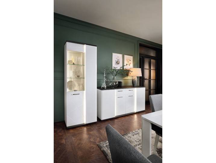 Beleuchtetes Sideboard 182 cm 182 x 87 x 40cm Weiß