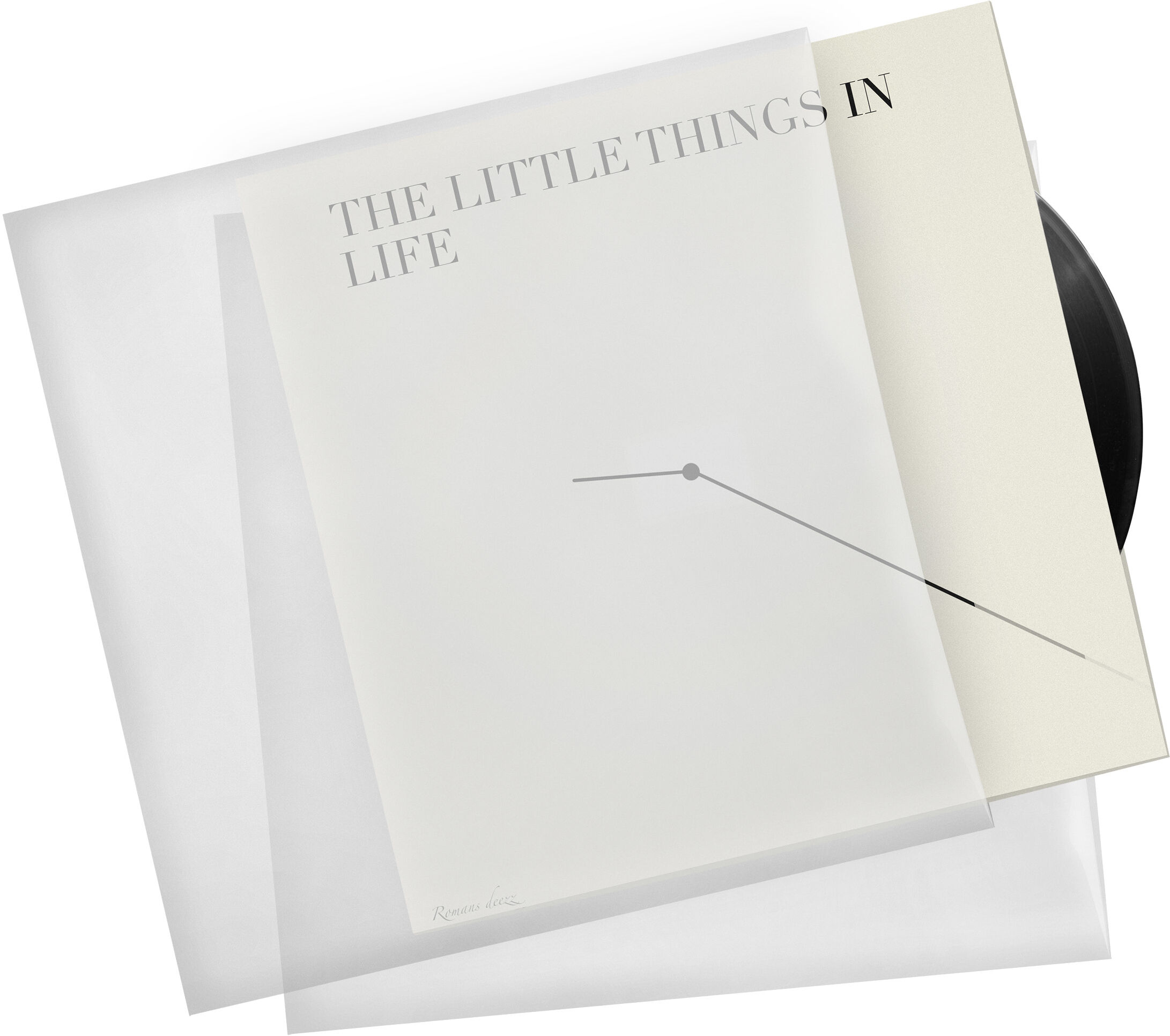SPRINTIS 25 Unités - Pochette protection vinyle 12", LDPE, transparent