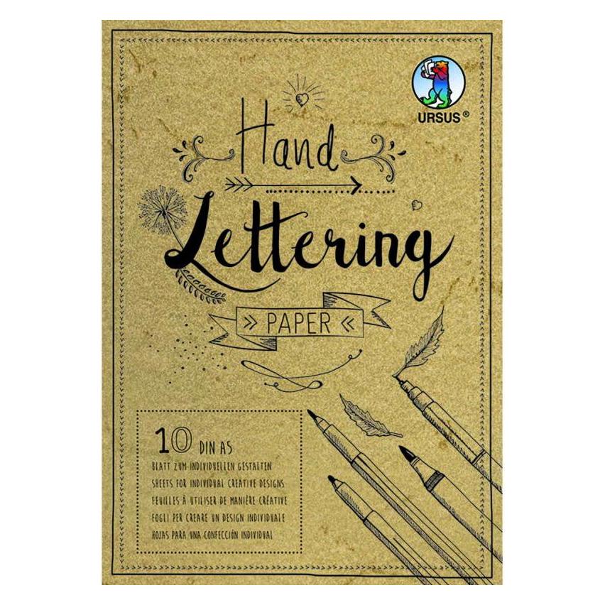 Ursus Zeichenblock Handlettering A5, 190 g/m², 10 Blatt, Braun (A5) (24939210)