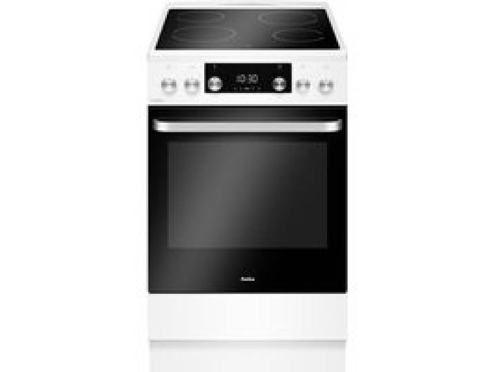 Cuisinière vitrocéramique Amica ACV605RB blanche