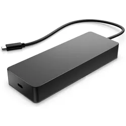 HP Universal USB-C-Multiport-Hub (USB-C, 3 Ports), Dockingstation + USB Hub, Schwarz