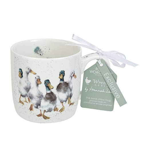 Royal Worcester Wrendale Designs Quackers Eend China Mok