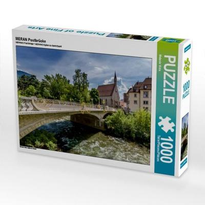 CALVENDO Puzzle MERAN Postbrücke | 1000 Teile Lege-Größe 64x48cm Foto-Puzzle für glückliche Stunden