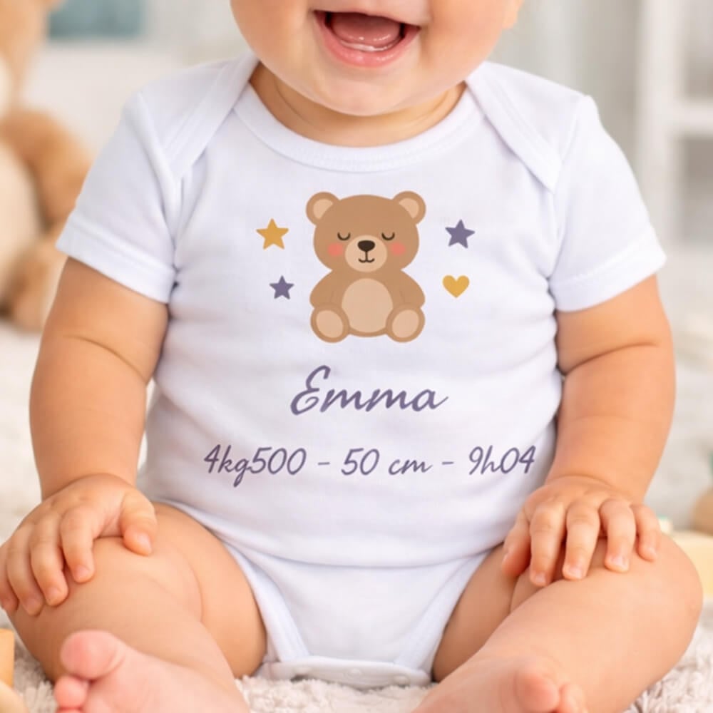 Ocadeau Body bébé naissance personnalisé