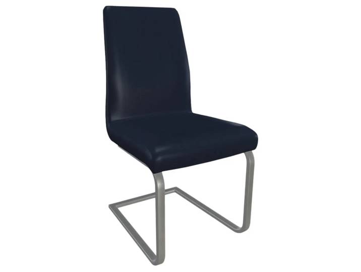 Stuhl Larona 2 Trendstühle / Farbe: Kobalt / Material: Leder