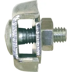 Duplex Seilklemme mit 2 Schrauben, verzinkt, gmaximaler Ø Seil: 10 mm