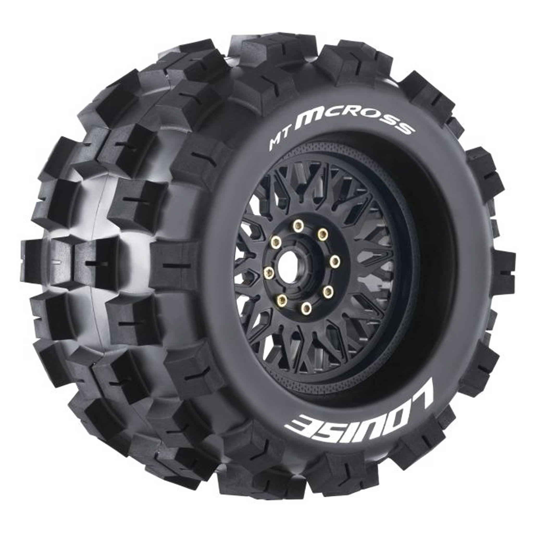 Louise MT-MCROSS 1/8 SPORT (2) Uni-Sechskant tauschbar Felge schwarz 0 & 1/2 OFFSET HEX 17MM (LOUT3276X)