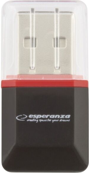 Leitor de Cartões MicroSD USB 2.0 (Preto) - ESPERANZA