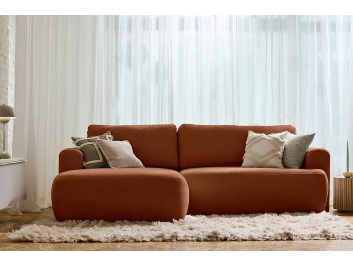 TOM TAILOR HOME Ecksofa SO SOFT SOFA – klare, organische Form und ausgewogener Sitzkomfort, 257 x 170 cm, im schönen Boucléstoff SLO