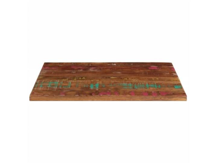 KTHLBRH Rechteckige Tischplatte 90 x 60 x 3,8 cm Massivholz Recupero Rustikales Design, leicht zu reinigende Oberfläche, einzigartige Mischfarbe, ideal für Zuhause und Büro