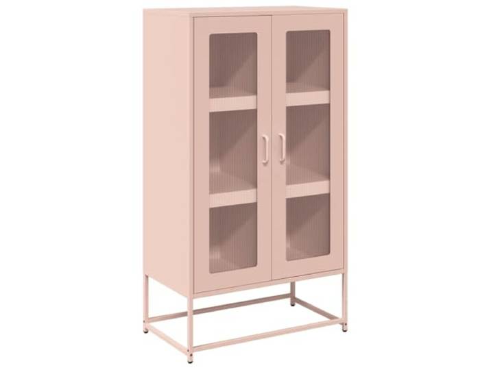 vidaXL Highboard Rosa 68x39x123 cm Stahl
