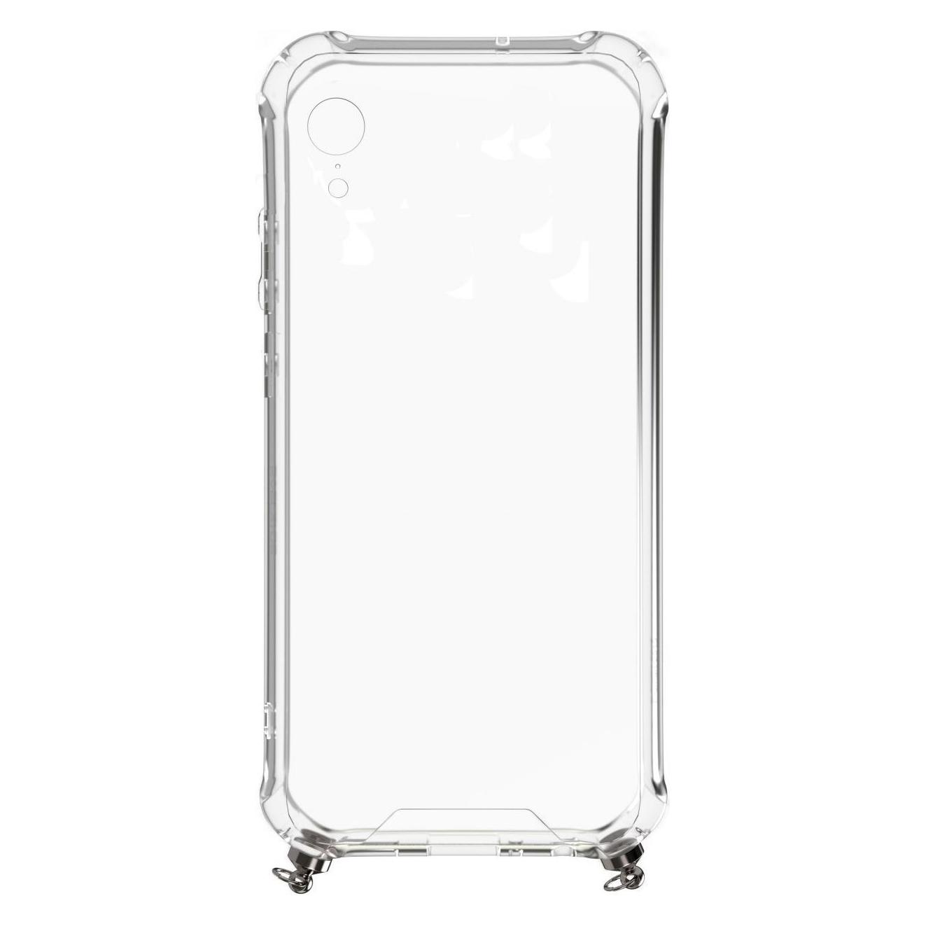 Evelatus iPhone XR Silicone TPU Transparent with Necklace Strap (Apple iPhone XR) (EIXRSTTWNSG)