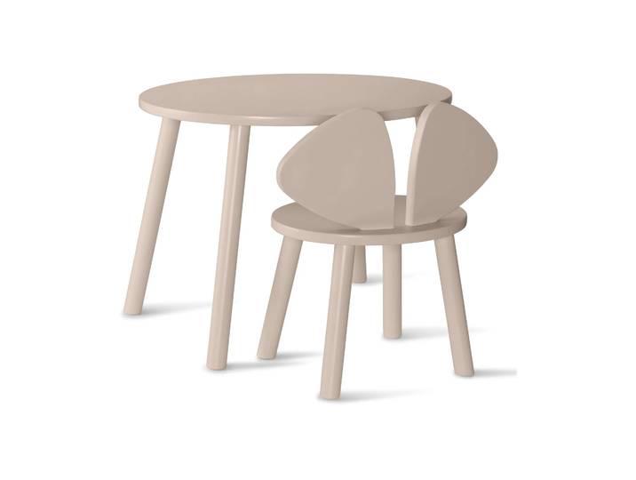 Nofred Ensemble Mouse chaise haute + table Beige