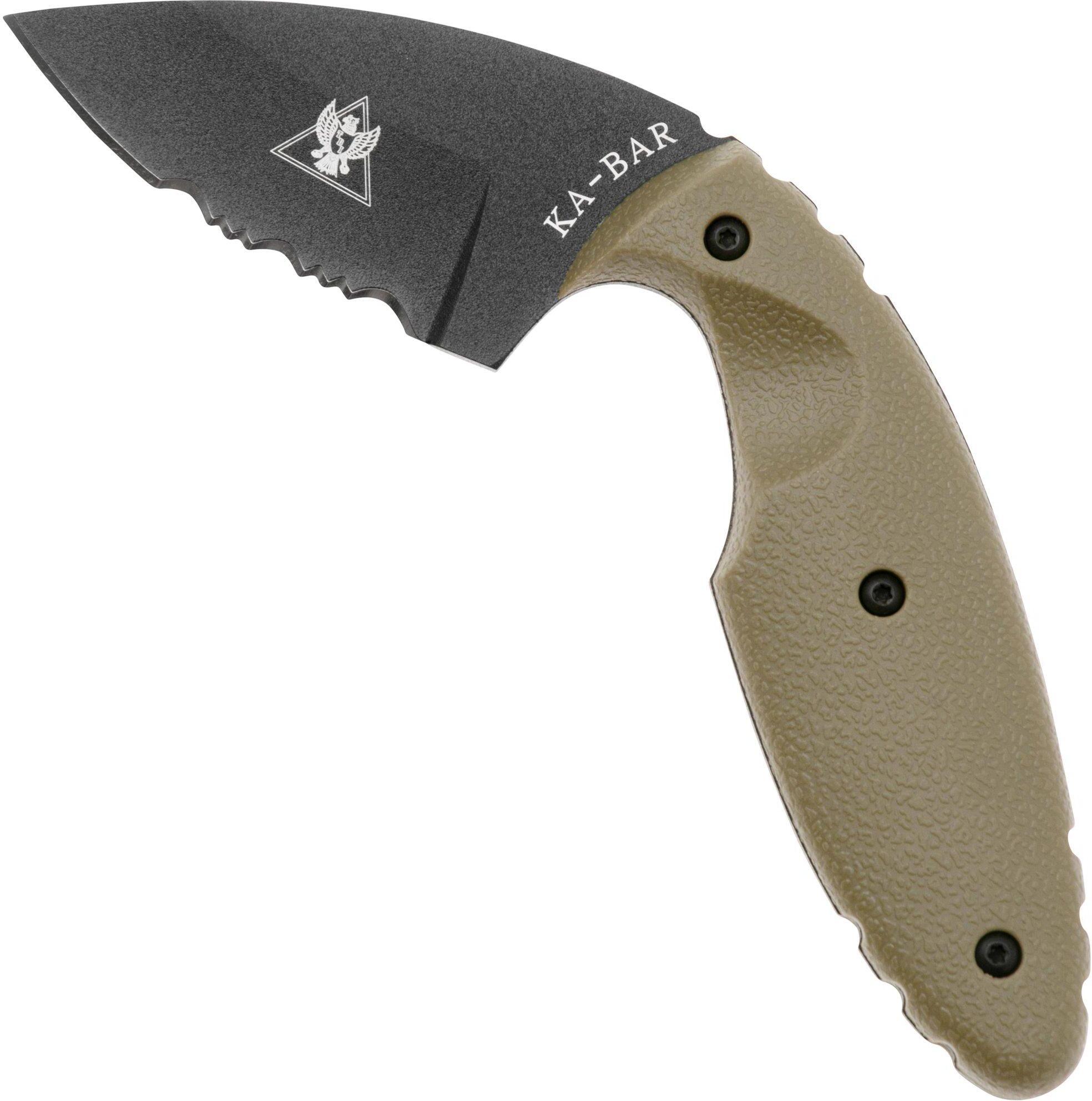 KA-BAR TDI 1477CB Half Serrated Coyote Brown, coltello fisso
