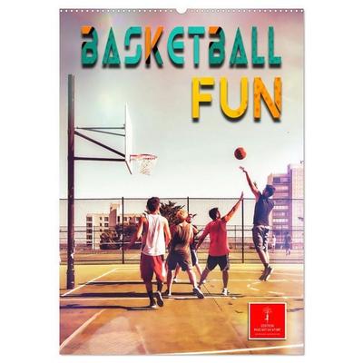 Basketball Fun (Wandkalender 2026 DIN A2 hoch), CALVENDO Monatskalender