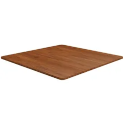 vidaXL Tischplatte Quadratisch Dunkelbraun 80x80x1,5cm Eiche Behandelt