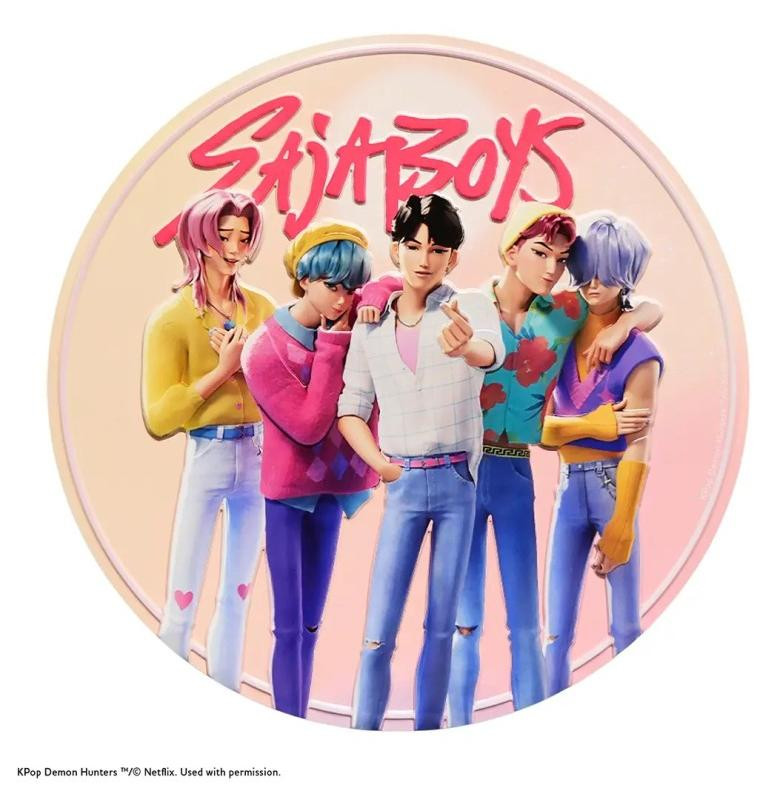 Cinereplicas KPop Demon Hunters Saja Boys Metalen Plaat Aluminium 30cm