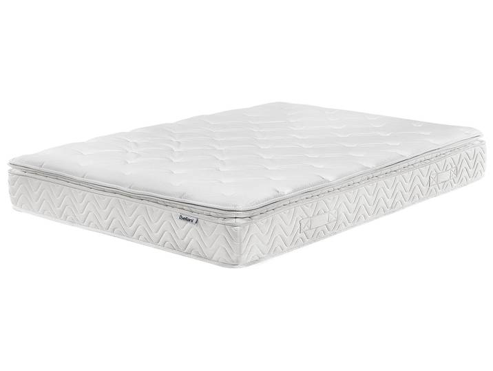 BELIANI Memory Foam Matratze mit Taschenfederkern 140 x 200 cm Hart Abnehmbarer Bezug Kindermatratze Komfortabel Medium Härtegrad
