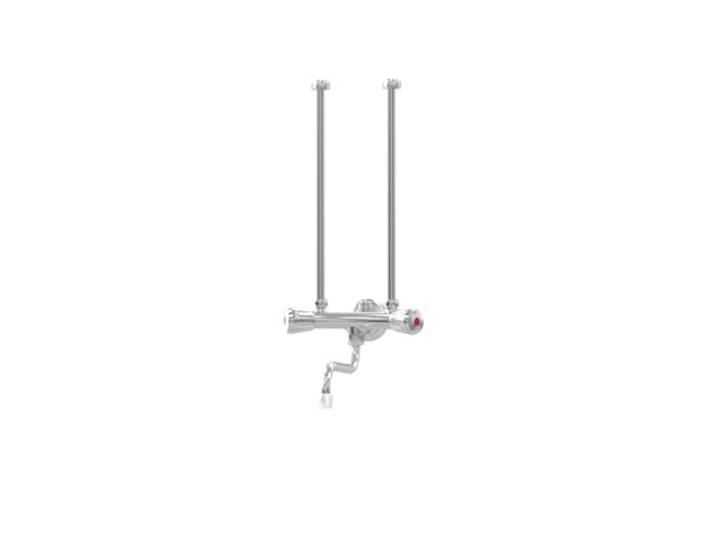 STIEBEL ELTRON Zweigriff-Wandarmatur, drucklos VL-G für offene Warmwasserspeicher/Boiler für Übertisch-Montage, verchromt, 205617