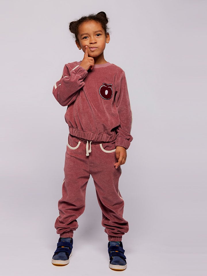 Småfolk Sweatshirt "Apfel" in Lila - 104/110