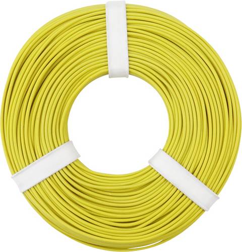 Donau Elektronik 125-053 Litze 1 x 0.25mm² Gelb 50m