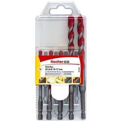Fischer 561649 D-U Hex Set 5-12 mm 5teilig Universal-Bohrersortiment Metall, Stein, Beton, Holz, Mauerwerk 5 mm, 6 mm, 8 mm, 10 mm, 12 mm