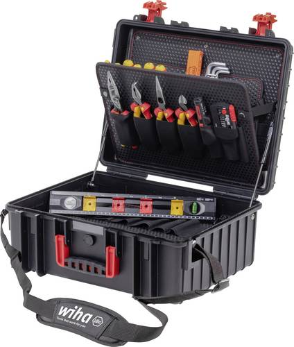 Wiha XL 2 46816 Elektriker, Handwerker, Lehrlinge, Profi, VDE Werkzeugkoffer bestückt 41teilig