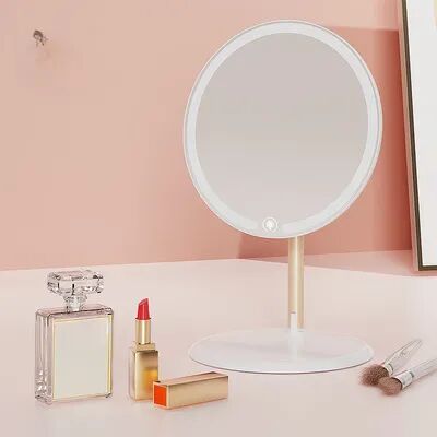 Fusion Finds Portable LED Makeup Mirror With Lights Touch Control Brightness Levels Adjustable Vanity Mirror a