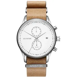 MVMT - VOYAGER - BISCAYNE - silber - weiß - hellbraun / 42 MM