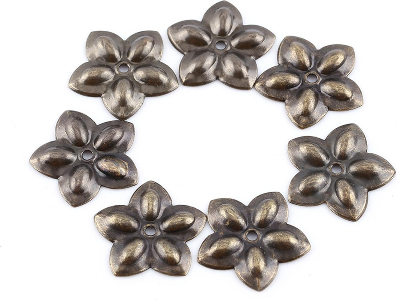 100 stuks Gistuch vintage koperen nagels met paardmotief, bronskleurig metaal voor meubels en decoratie