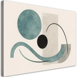 LEINWANDBILD Abstrakte Kreise Formen 90x60cm