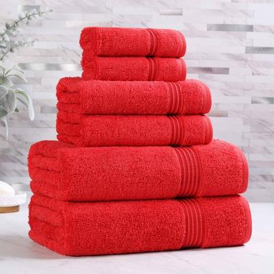 Superior 100% Egyptian Cotton 6-Piece Towel Set Luxury, Soft & Absorbent