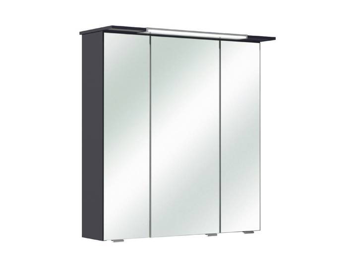 Spiegelschrank Licata I mit LED-Beleuchtung 67 × 71 × 23 cm