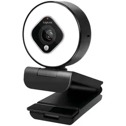 LogiLink UA0384 Webcam 2 MP 1920 x 1080 Pixel USB 2.0 Schwarz, Weiß
