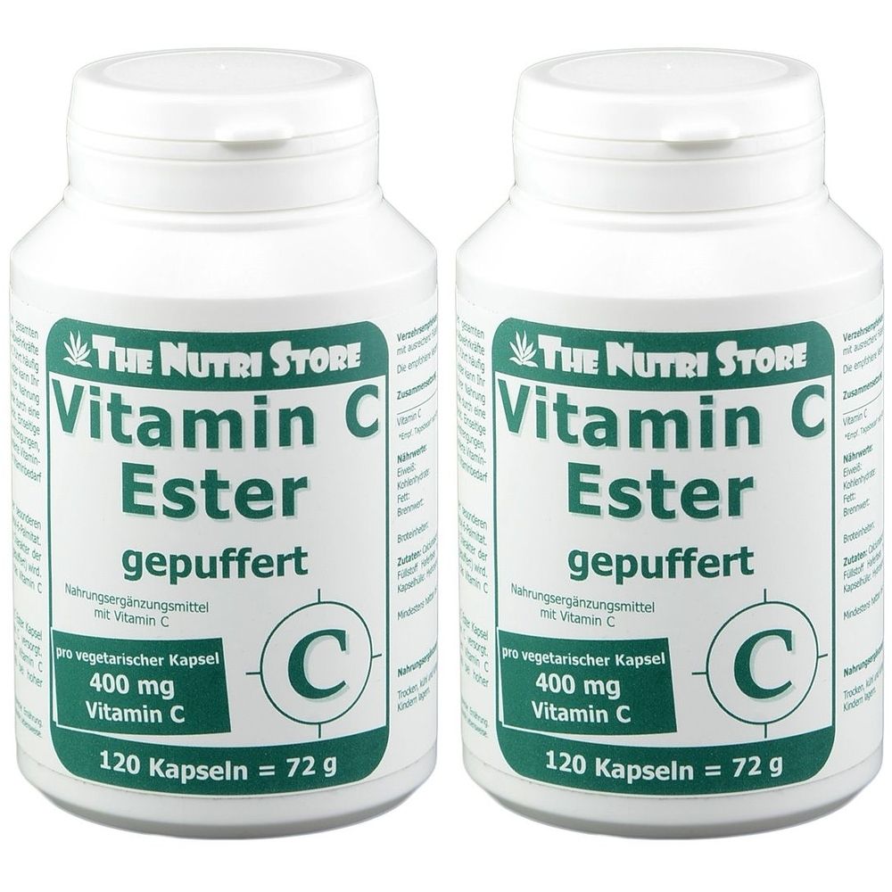 Vitamin C Ester 400 mg gepuffert vegetarische Kps. 2x 2x120 St Kapseln